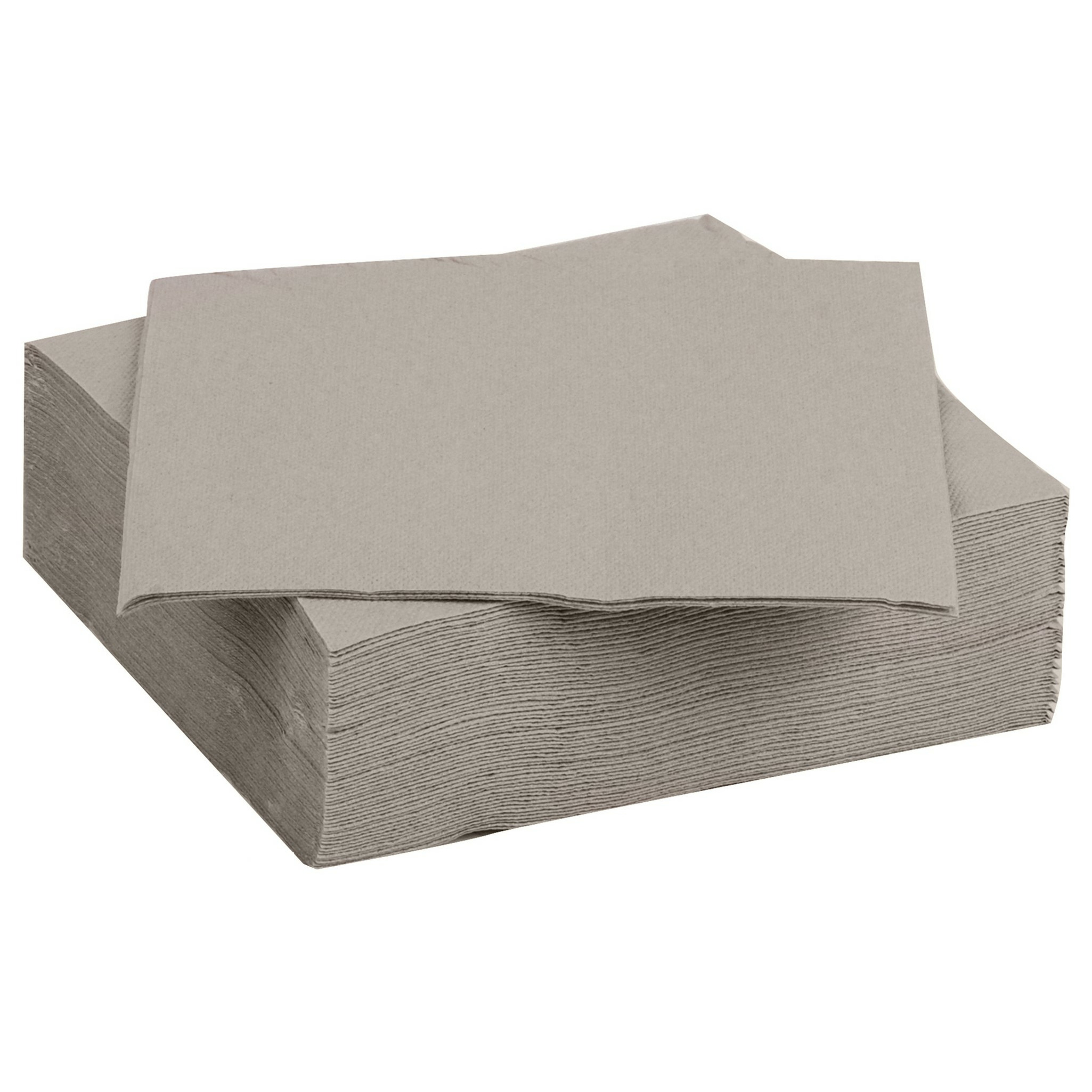 Color Party Diner/feest servetten - 30x - beige - x cm - papier - 3-laags -