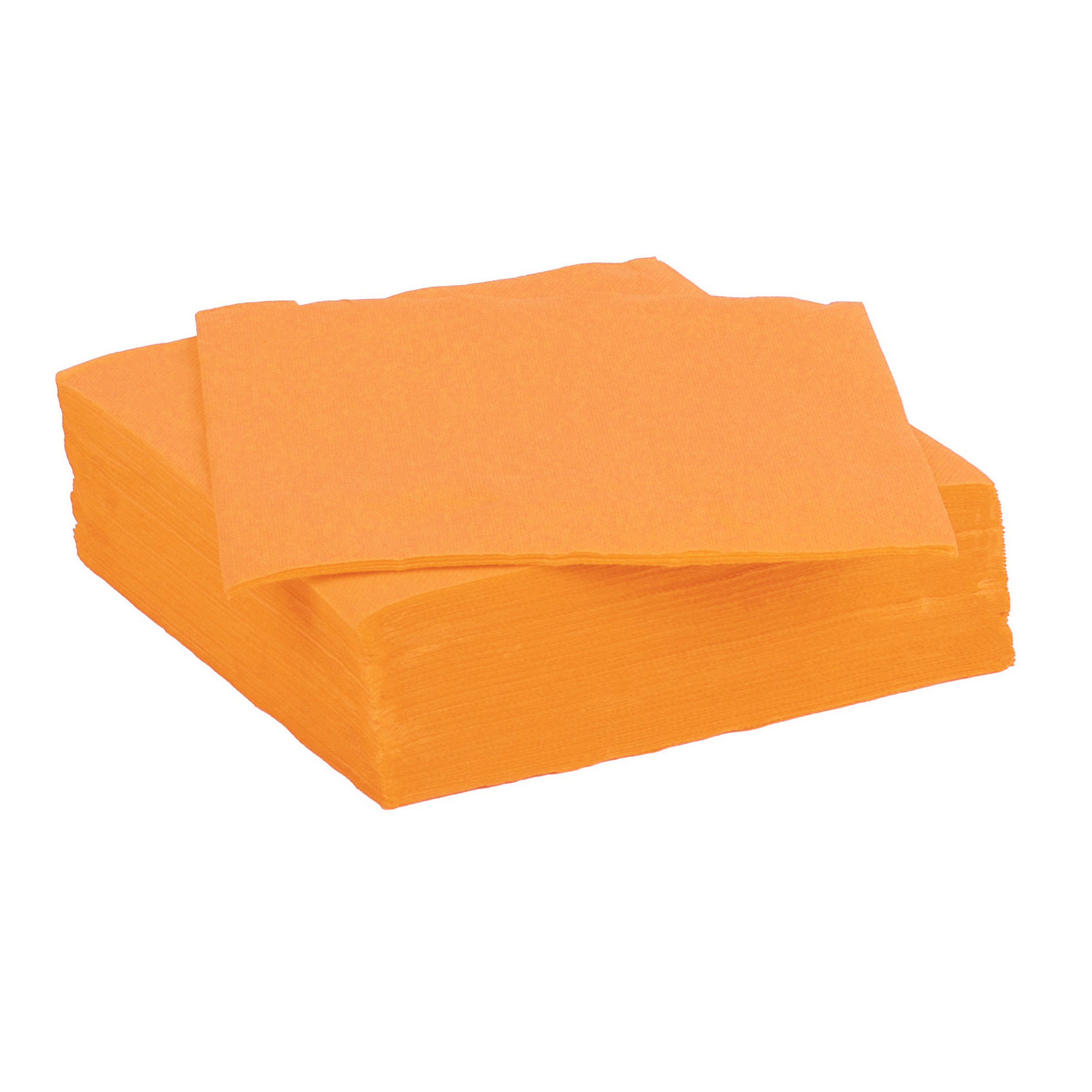 Color Party Diner/feest servetten - 30x - oranje - x cm - papier - 3-laags -