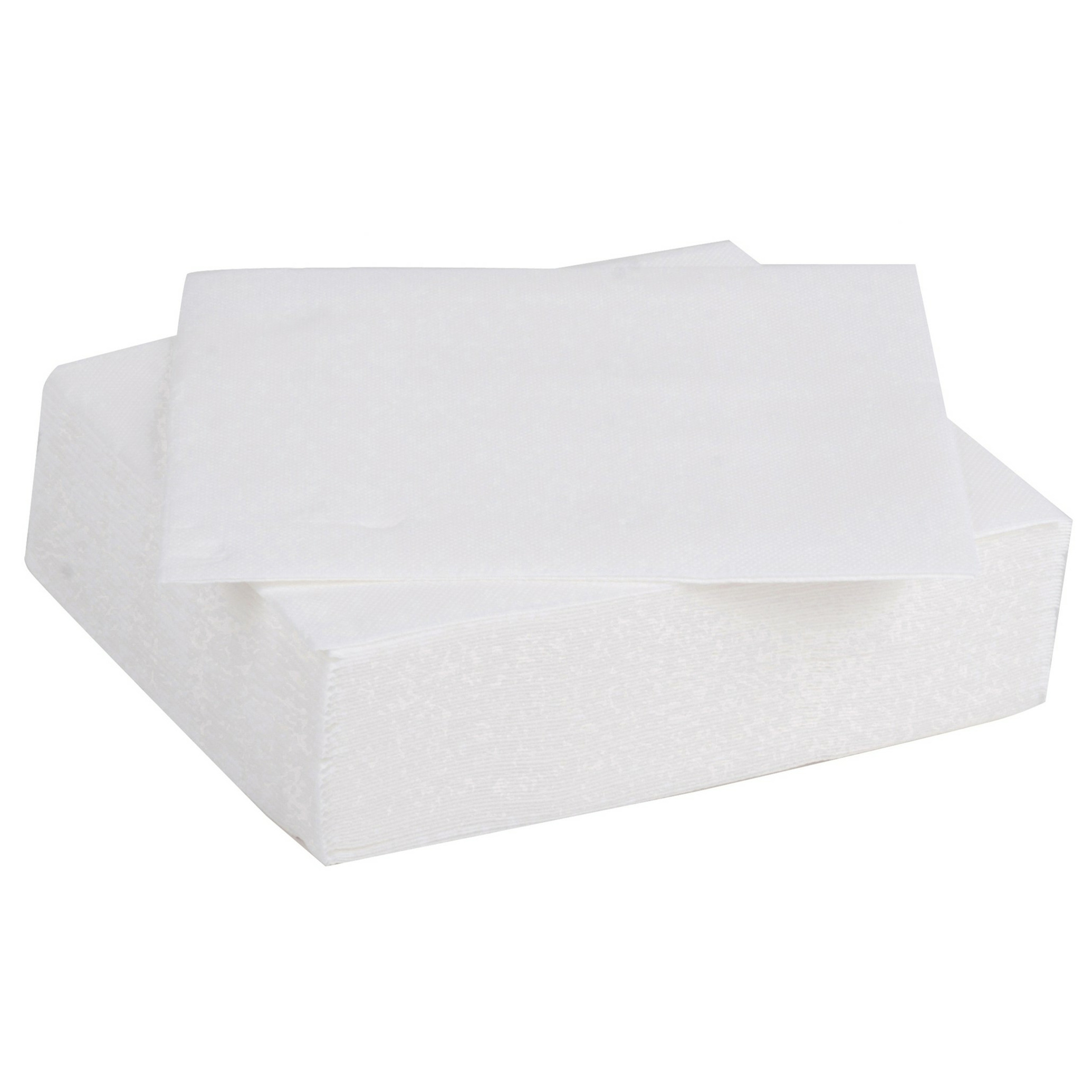 Color Party Diner/feest servetten - 30x - wit - x cm - papier - 3-laags -