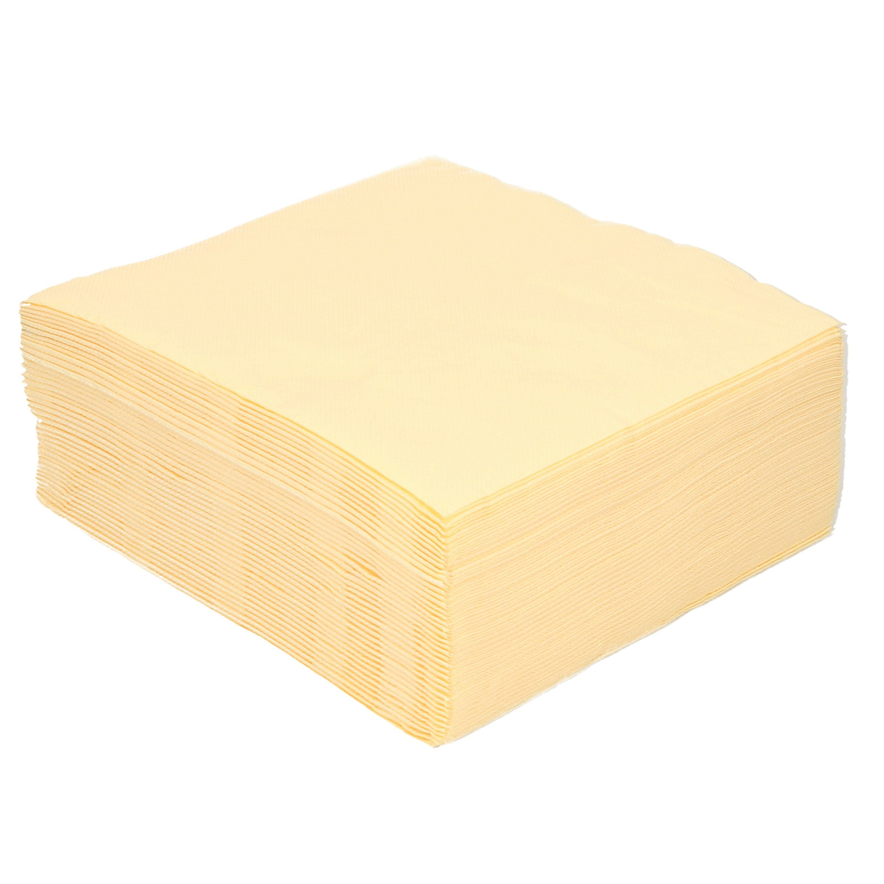 Cosy & Trendy Servetten Luxe kwaliteit - creme wit - 40x - x cm - Tafel decoratie - Papier -