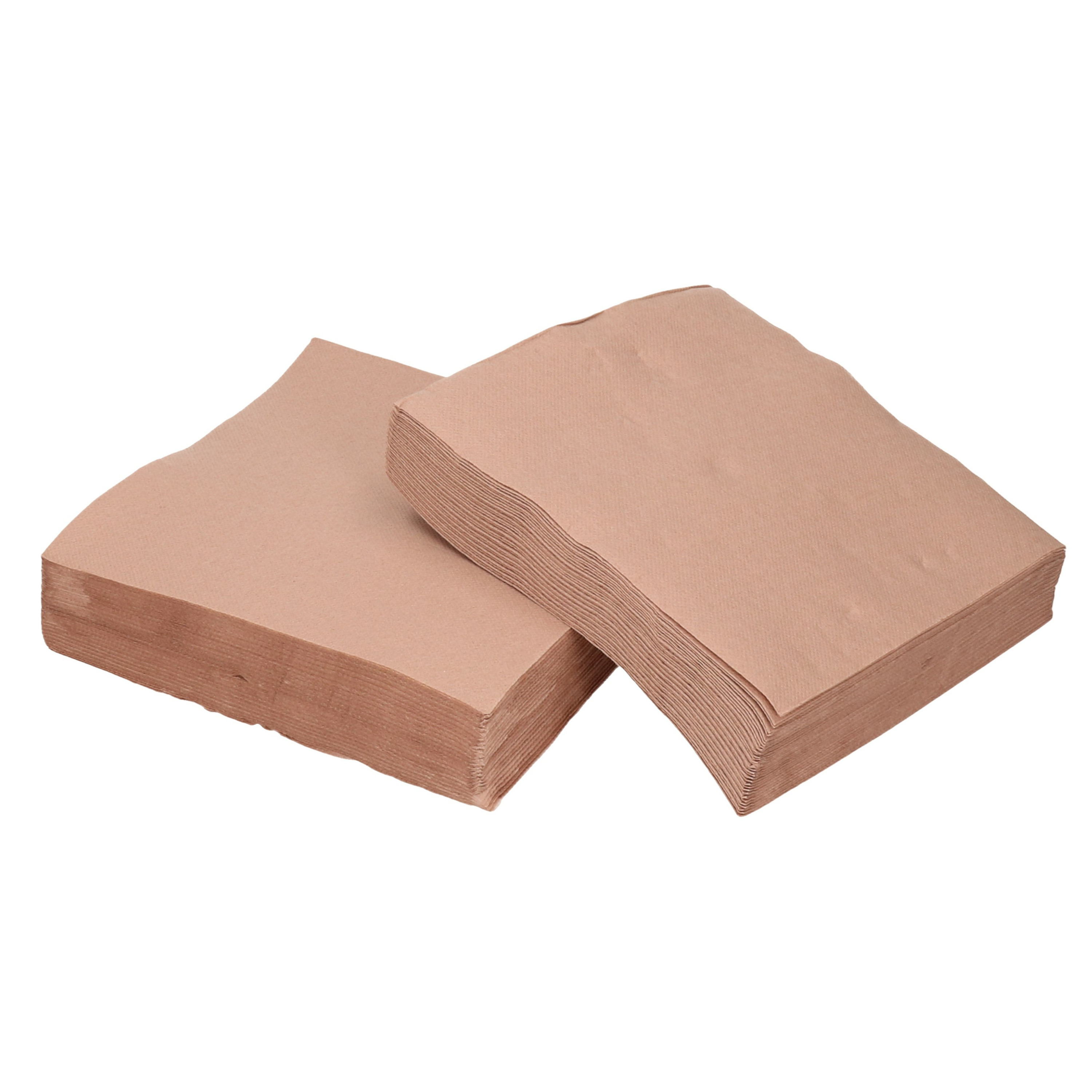 Cosy & Trendy Servetten Luxe kwaliteit - lichtbruin - 40x - x cm - Tafel decoratie - Papier -