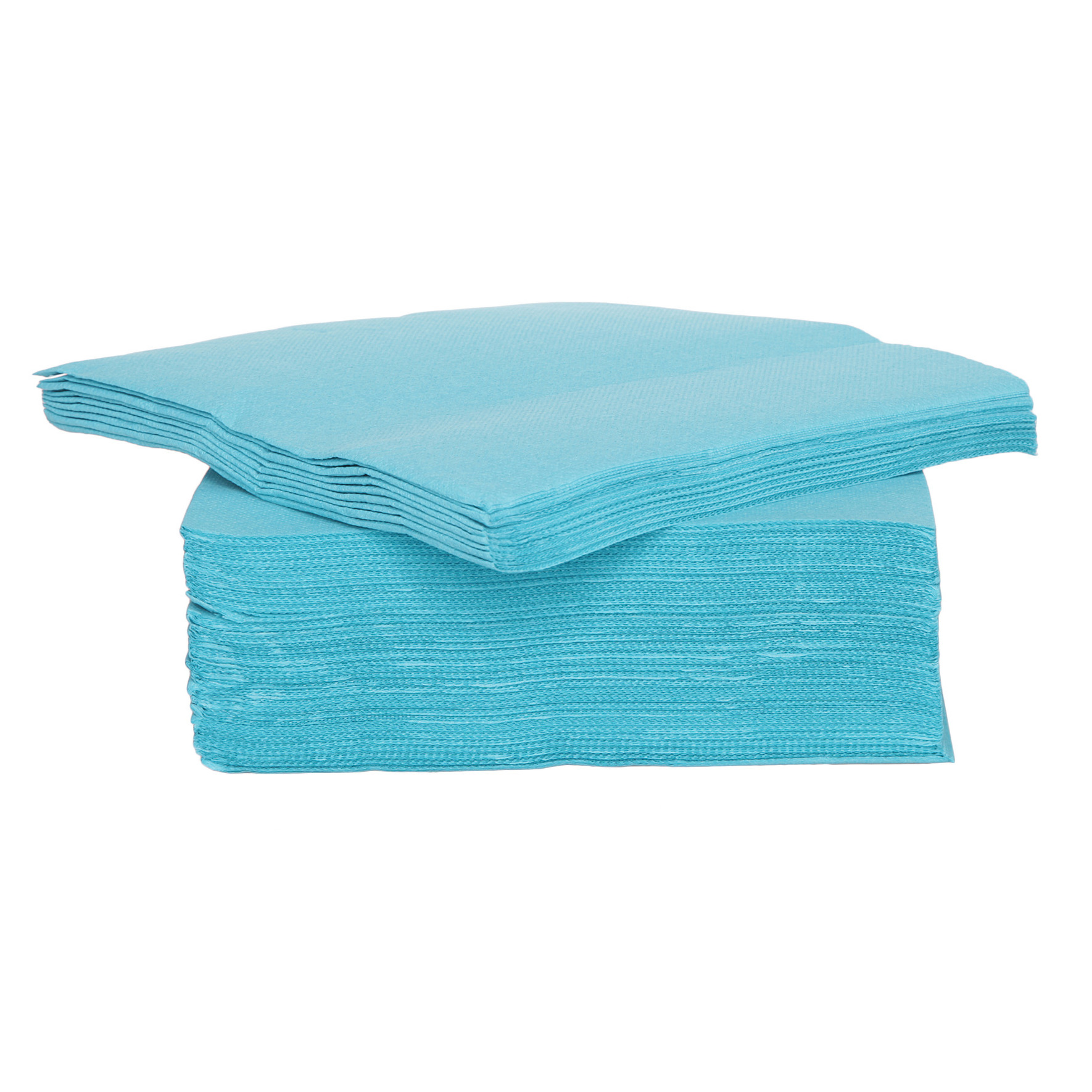 Cosy & Trendy Servetten Luxe kwaliteit - turquoise blauw - 40x - x cm - Tafel decoratie - Papier -