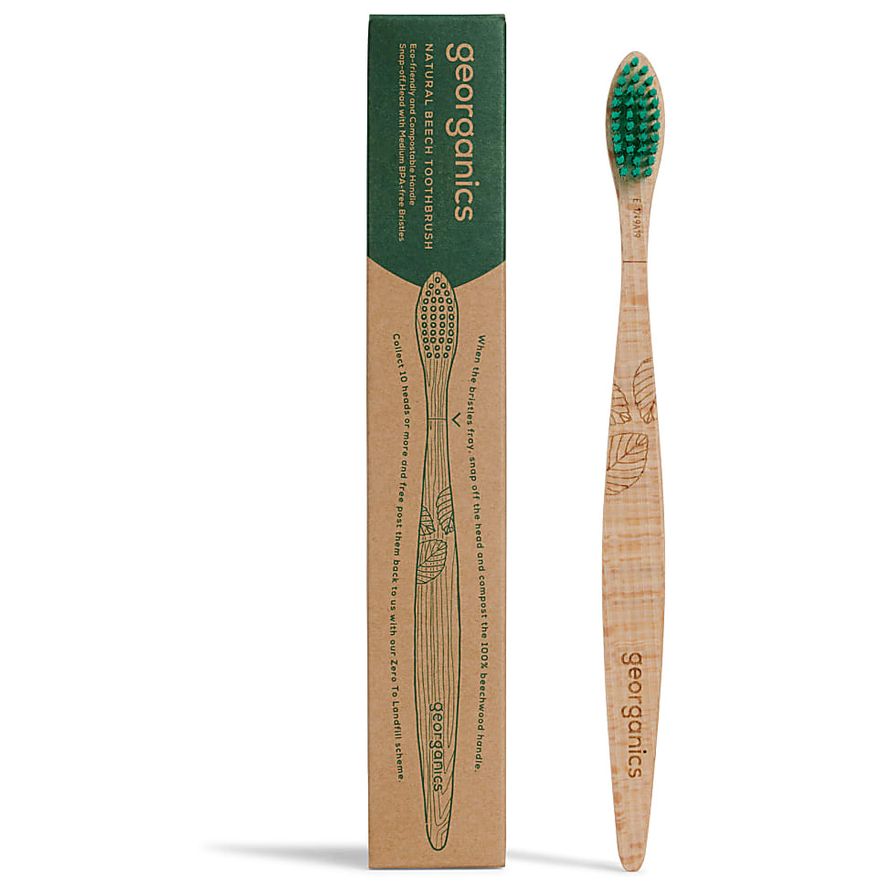 Georganics Beukenhouten Tandenborstel - Medium