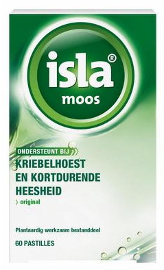 Isla Moos Keelpastilles original 60 stuks