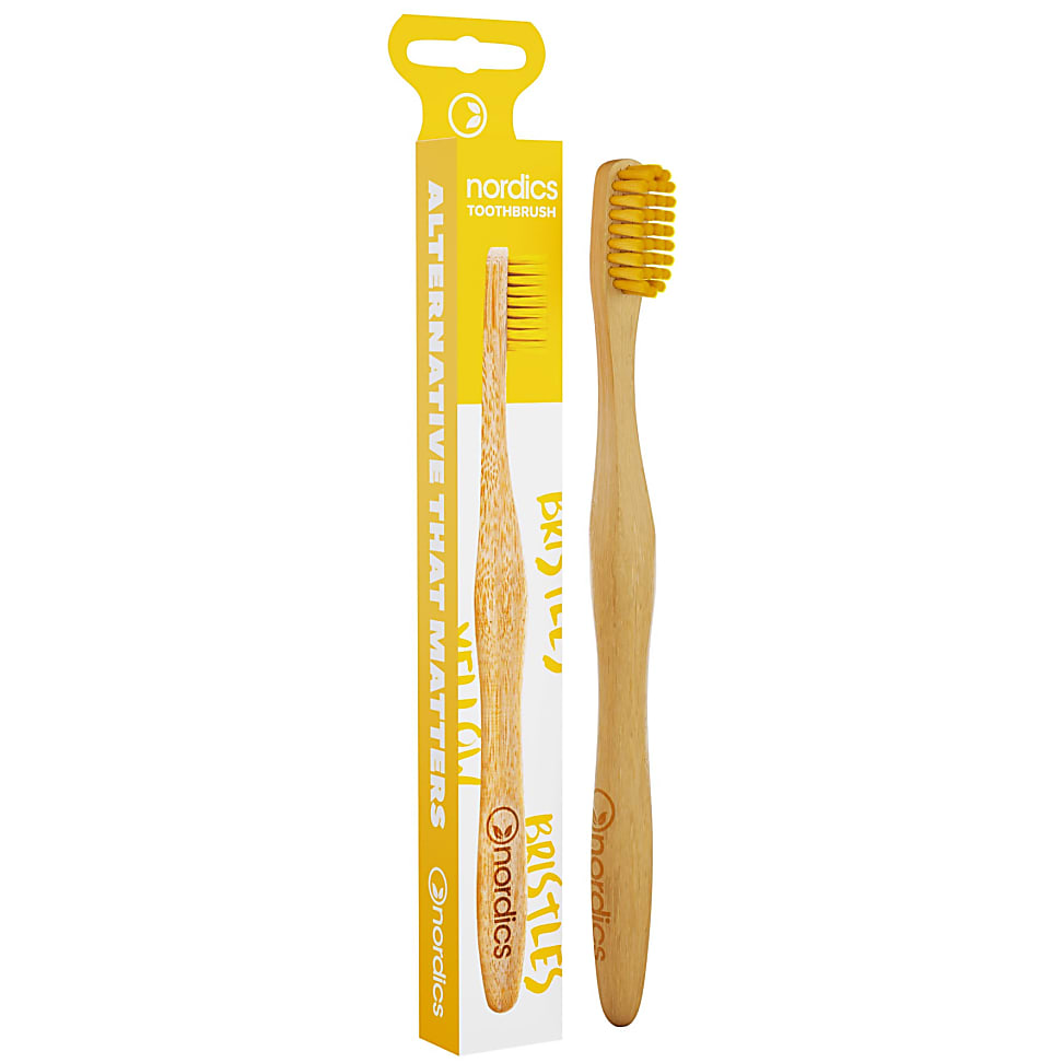 Nordics Bamboo Tandenborstel Geel