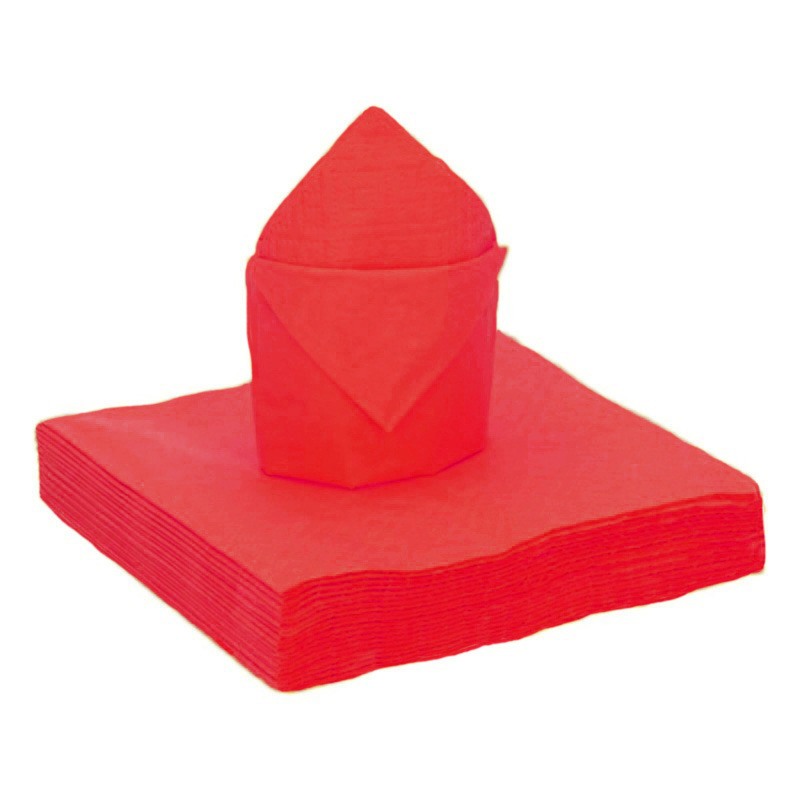 Santex Feest servetten ℃ 20x stuks ℃ rood ℃ x cm ℃ papier - feestservetten -