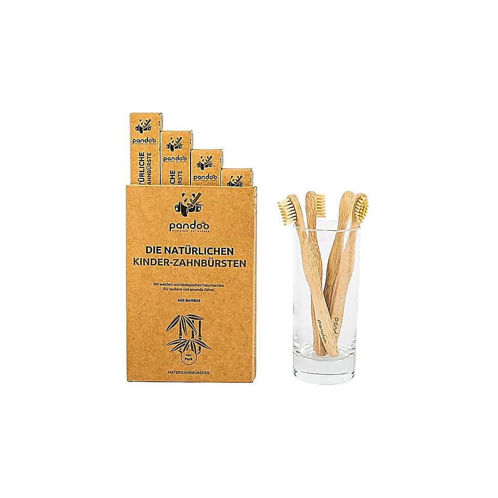 Pandoo Kinder Tandenborstel Pack van 4