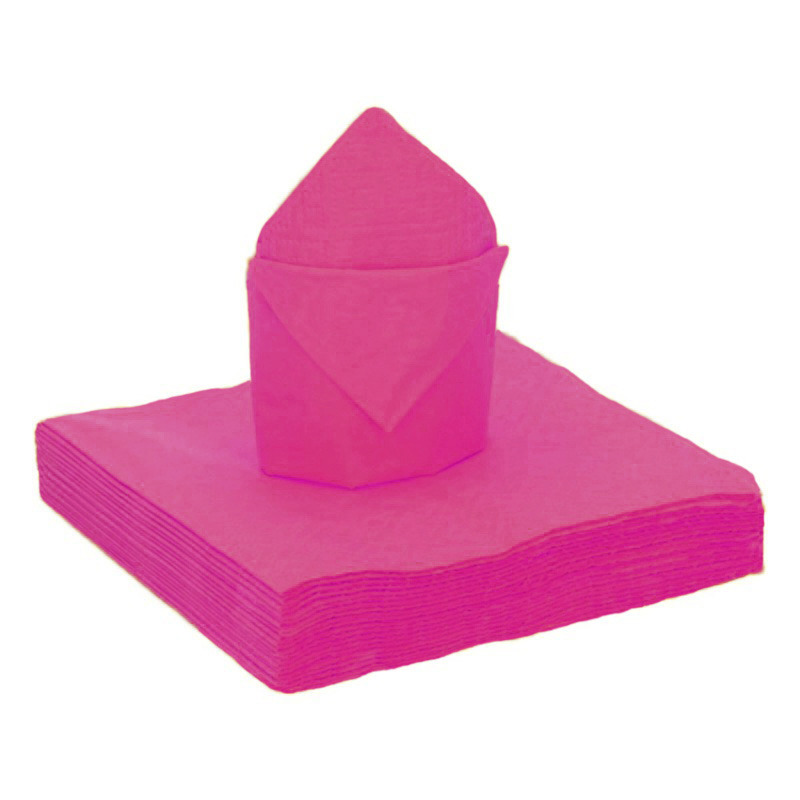 Santex Feestservetten - 20 stuks - fuchsia - x cm - papier -