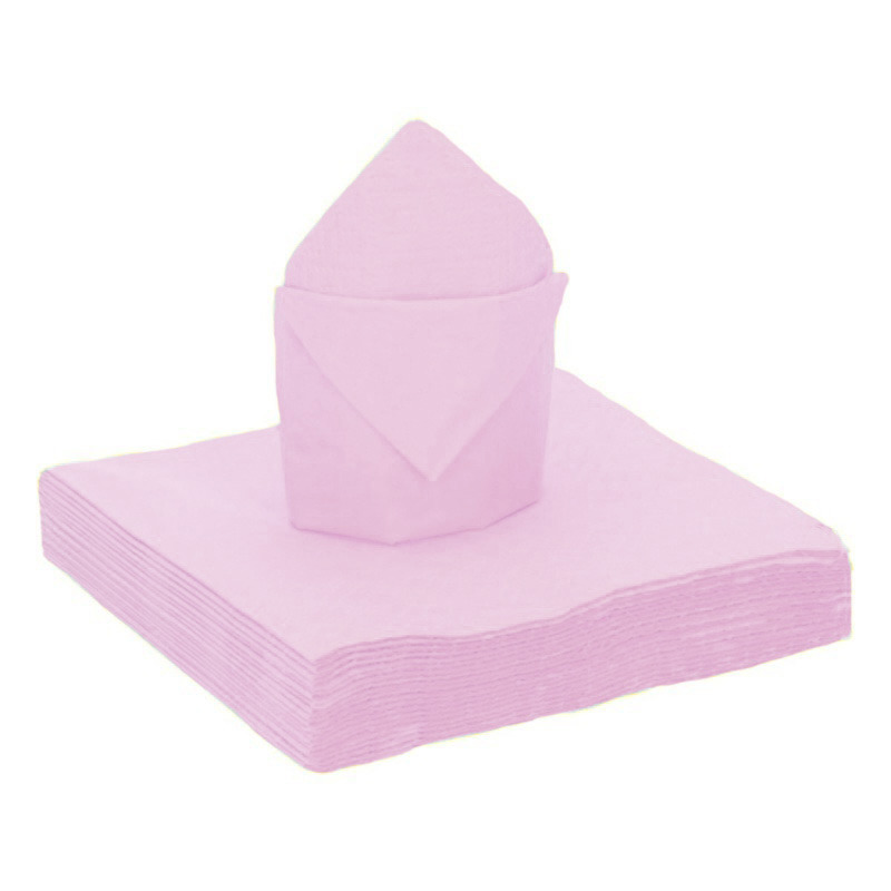 Santex Feestservetten - 20 stuks - lichtroze - x cm - papier -
