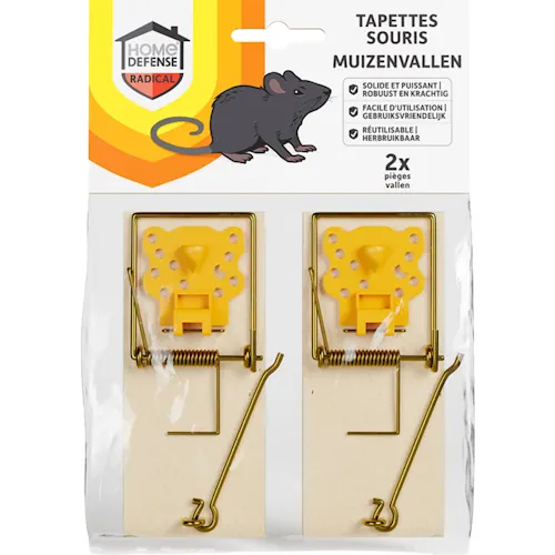 Home Defense Klassieke houten muizenval 2st Voordelig