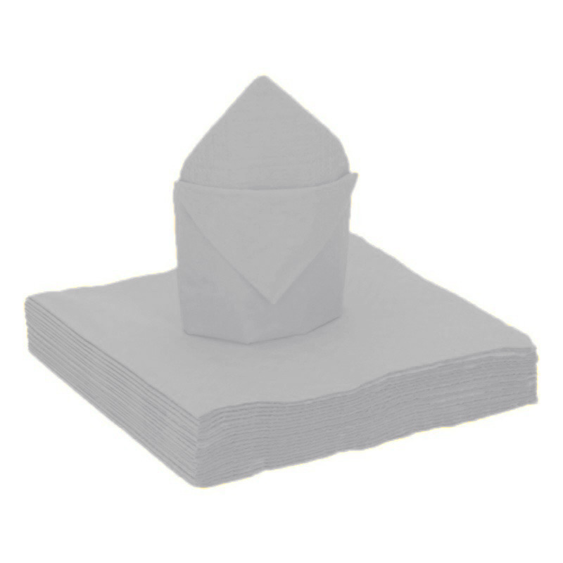 Santex Feestservetten - 25 stuks - zilver - x cm - papier -