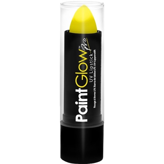PaintGlow Lippenstift/Lipstick - neon geel - UV/blacklight - 5 gram -