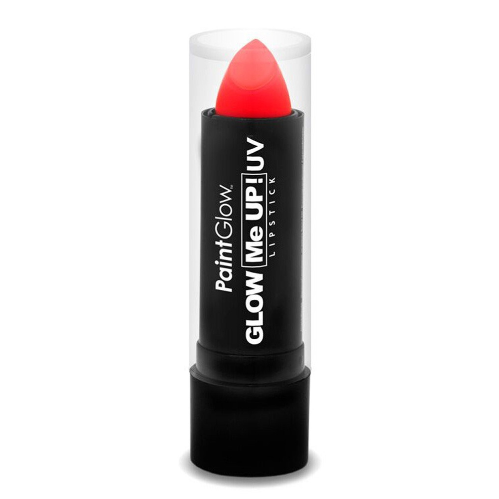 PaintGlow Lippenstift/lipstick - neon rood - UV/blacklight - 5 gram -