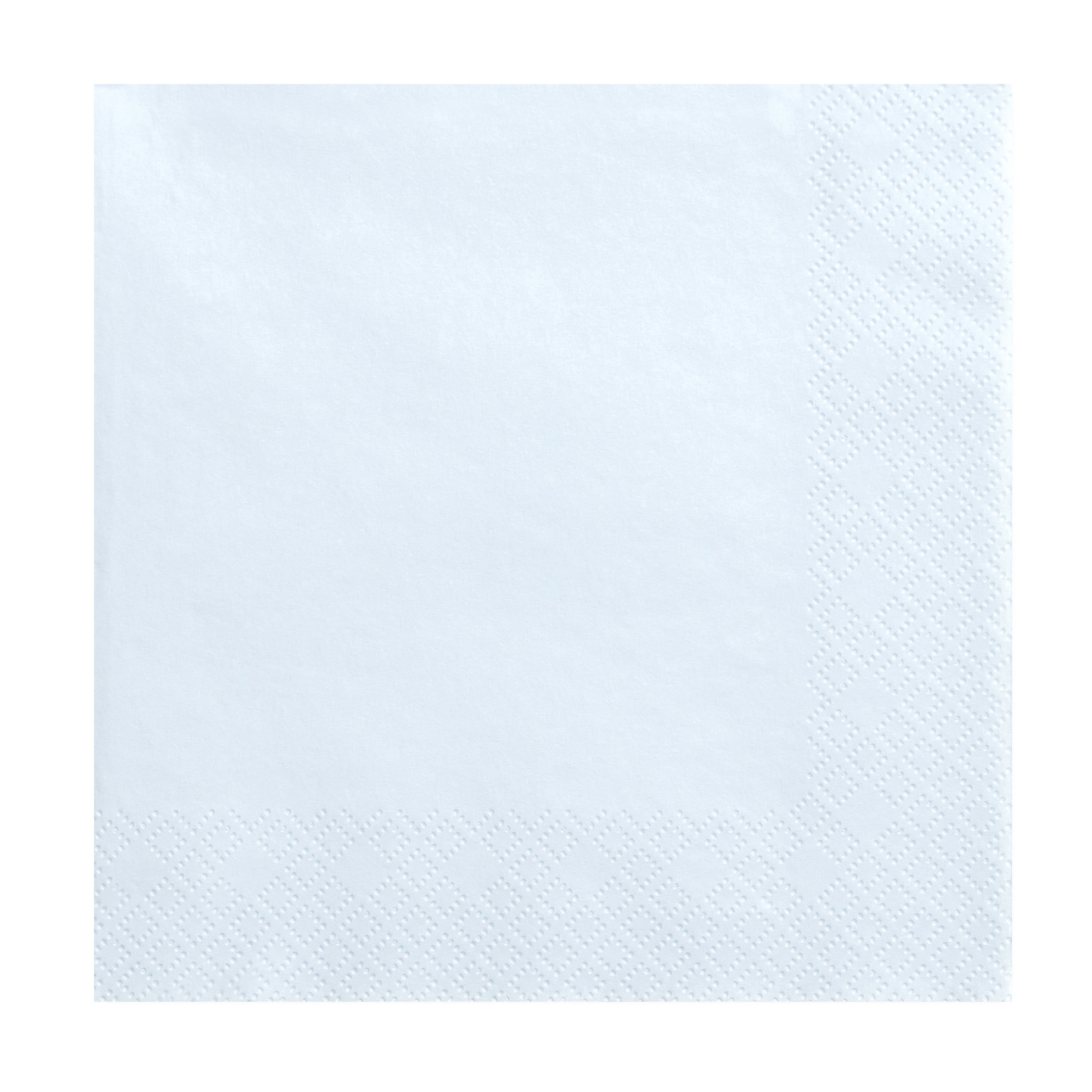 PartyDeco Tafel servetten - 40x - papier - lichtblauw - 33 cm - diner/lunch/verjaardag -