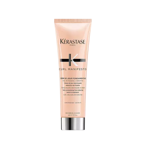 Kérastase Dagelijkse Vochtinbrengende Leave In Creme Om Frizz Te Verminderen  - Curl Manifesto Crème De Jour Fondamentale Dagelijkse Vochtinbrengende Leave-in Crèm