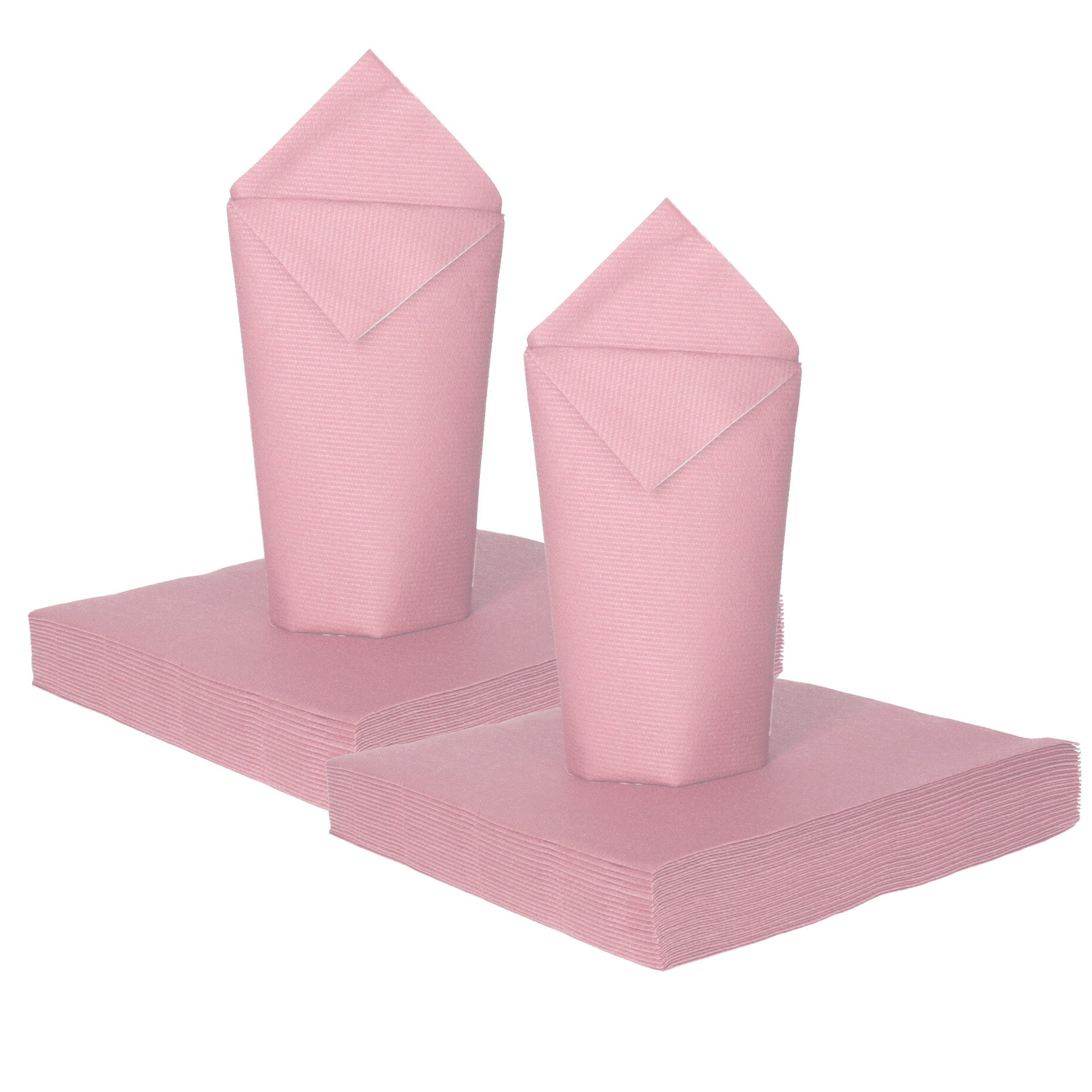 Givi Italia Feest servetten - 32x - lichtroze - 3 laags - 33 x 33 cm -