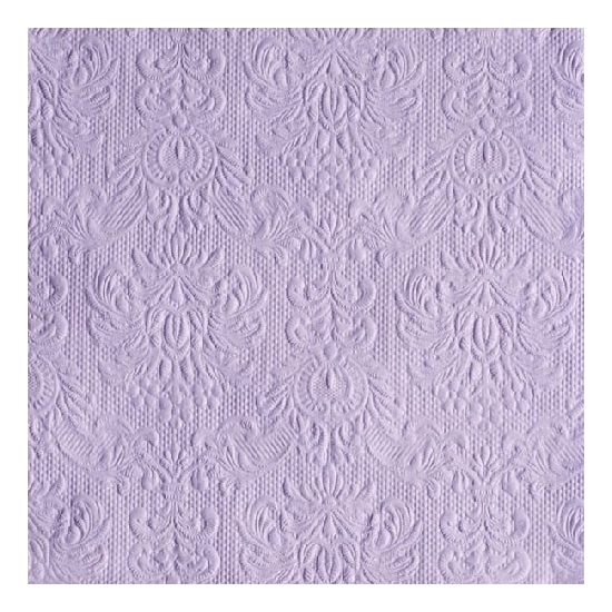 Ambiente Servetten Luxe - 30x stuks - 33 x 33 cm - lila - barok patroon - 3 laags -