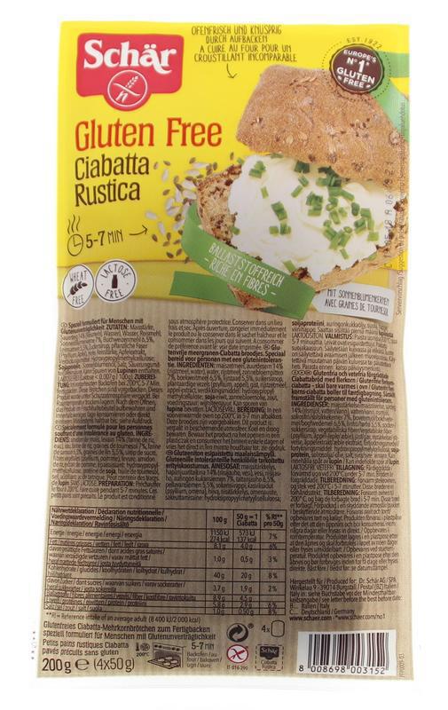 Schär Ciabatta rustica 4st