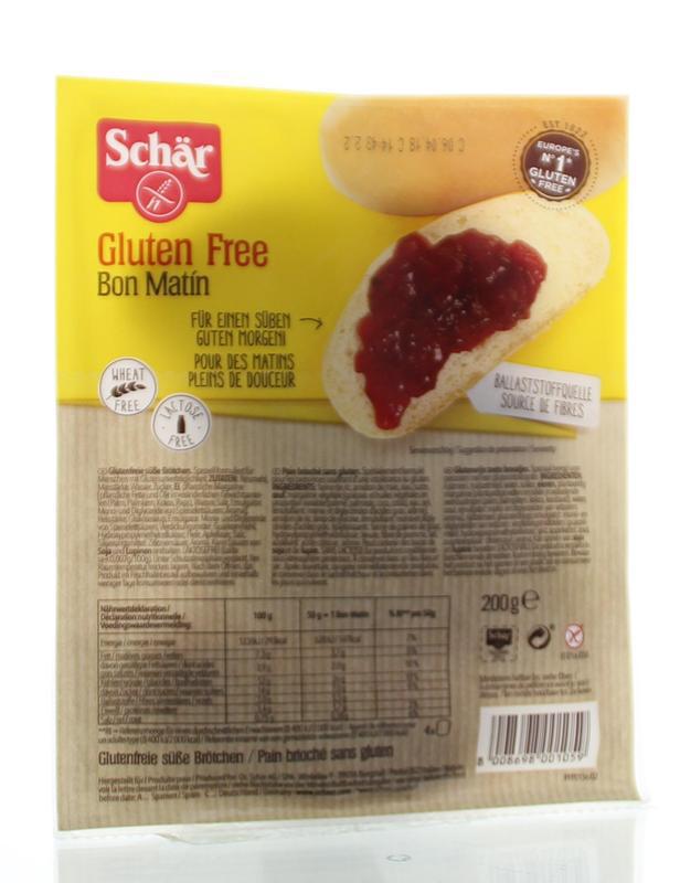 Schär Bon matin zoete broodjes bruin 200g