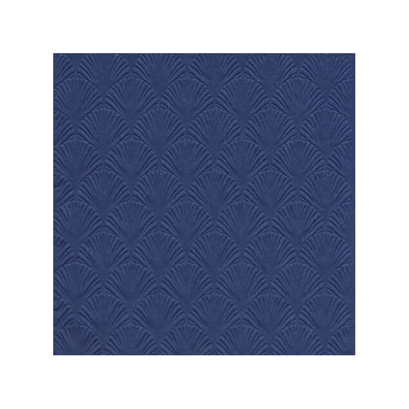 Ihr Servet Luxe - 32x - 3-laags - met schub patroon - blauw - 33 x 33 cm -