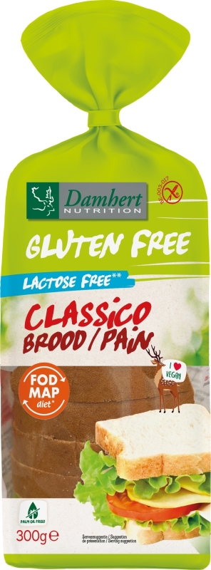 Damhert Classico brood glutenvrij 300g