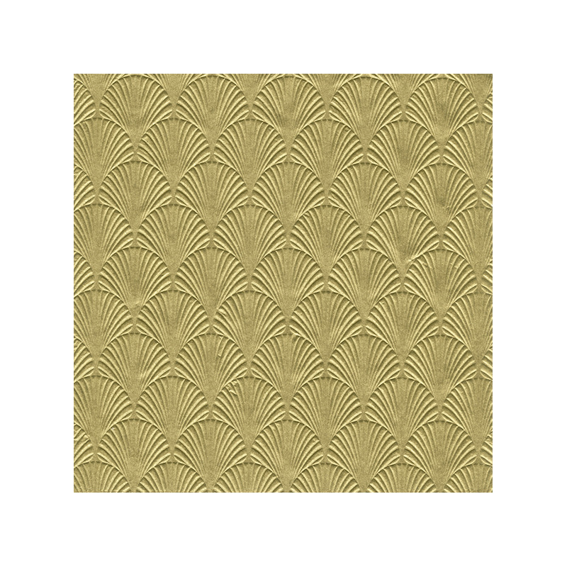 Ihr Servet Luxe - 32x - 3-laags - met schub patroon - goud - 33 x 33 cm -