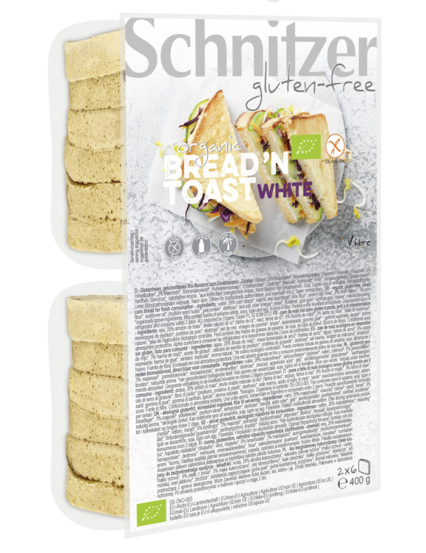 Schnitzer Bread n toast witbio 400G