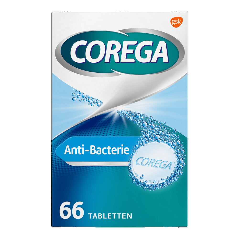 Corega Anti-bacterie Dagelijkse Reiniger Tabletten