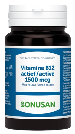 Bonusan Vit b12 actief 1500 be 90 tabletten