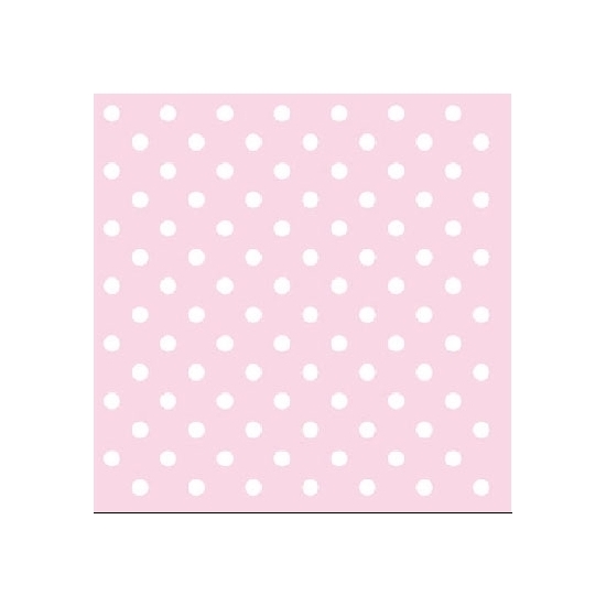Ambiente Servetten - 40x stuks - met stippen - groen - blauw - 33 x 33 cm - papier -