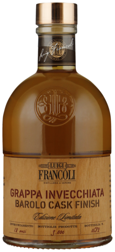 Francoli Grappa Barolo Cask Finish 50CL