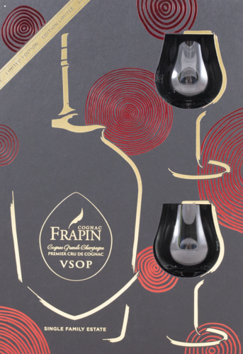 Gall&Gall Frapin Cognac VSOP geschenkverpakking met glazen 70cl