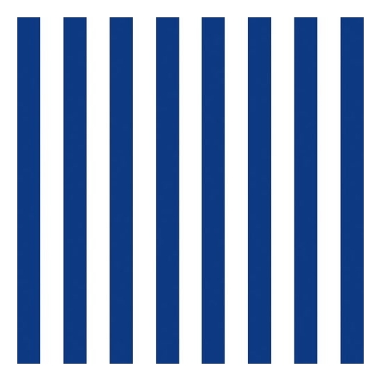 Ambiente Servetten - blauw/wit gestreept - 40x - 33 x 33 cm - 3-laags - Feest/decoratie servetten -