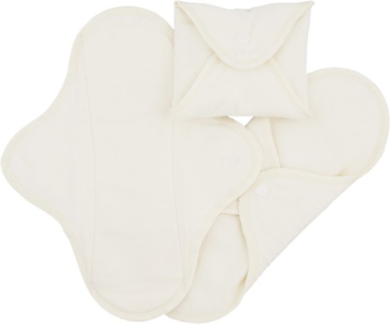 Menstruatiecups.nl ImseVimse wasbaar maandverband probeerset (Kleur: Wit)