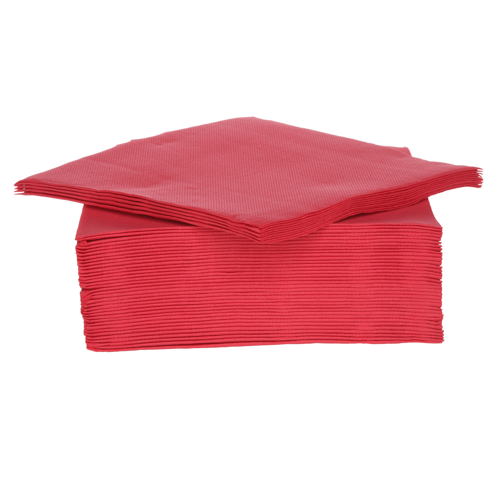 Cosy & Trendy Servetten Luxe kwaliteit - rood - 80x - x cm - Tafel decoratie - Papier -