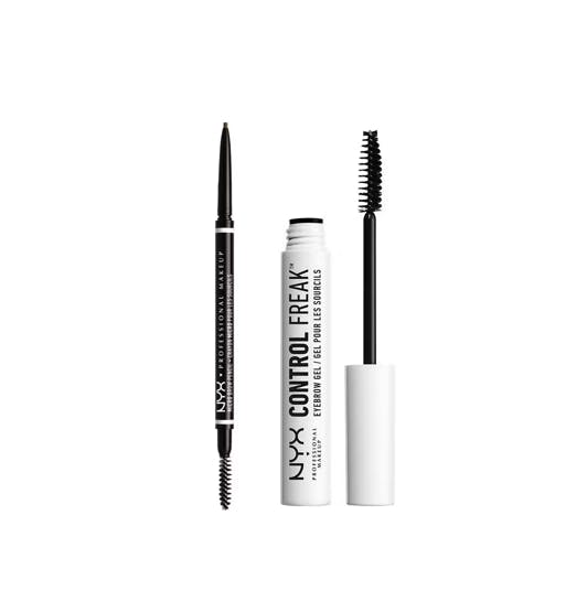 NYX Micro Brow Pencil Ash Brown & Control Freak Eyebrow Gel Clear 1 pcs + 9 g