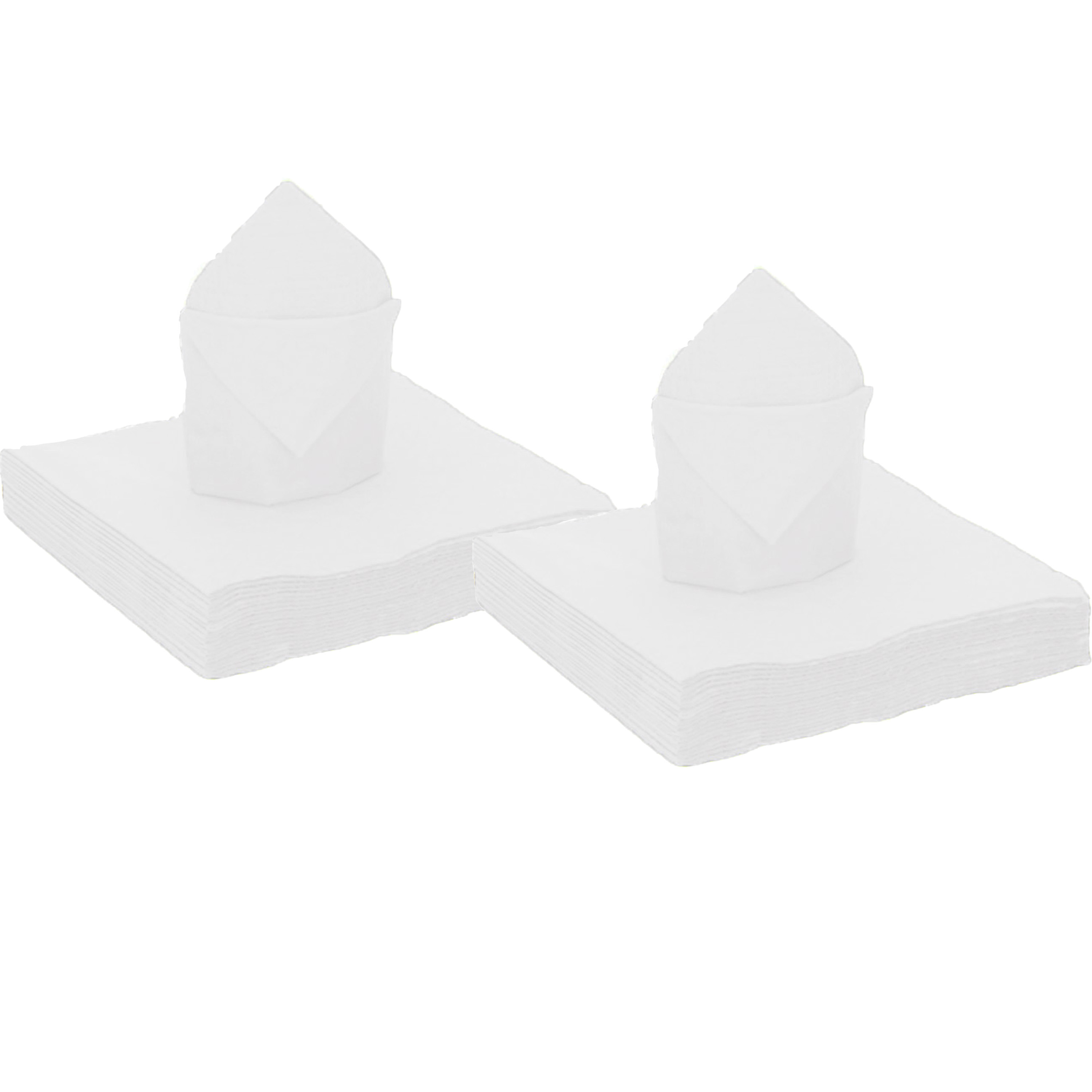 Santex Feest servetten - 50x stuks - wit - x cm - papier -