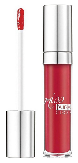 Kapperskorting Pupa Milano Miss Pupa Gloss Ultra-Shine Lip Gloss Essential Red 5ml