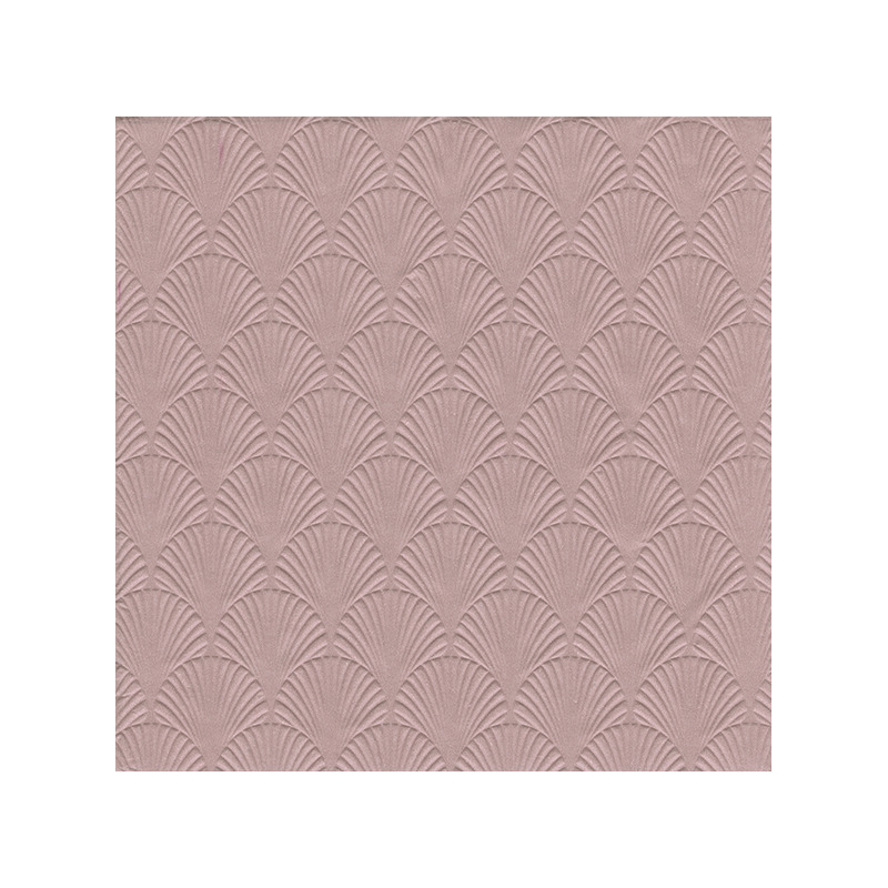 Ihr Servet Luxe - 48x - 3-laags - met schub patroon - oud roze - 33 x 33 cm -