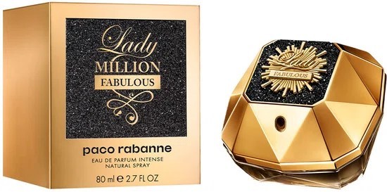 Paco Rabanne Lady million fabulous eau de parfum intense 80 ML