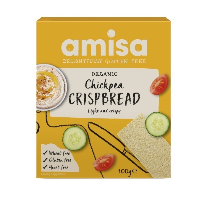Amisa Organic chickpea crispbread bio 100G