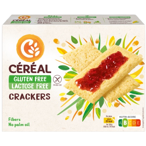 Céréal Crackers glutenvrij en lactosevrij 250 gram