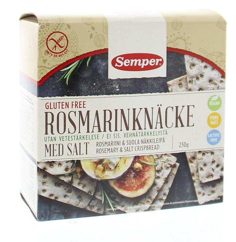 Semper Soft Glutenvrije knackebrod rozemarijn 230gr