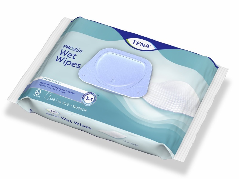 TENA Wet Wipe met Dispenser