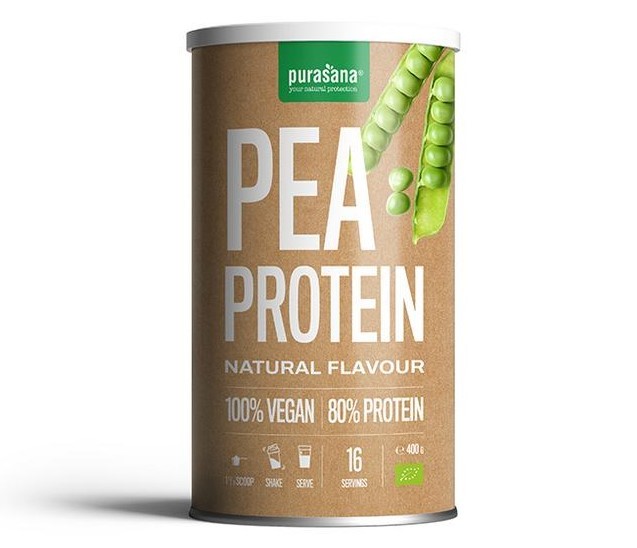 Purasana Vegan protein erwt naturel 400 Gram
