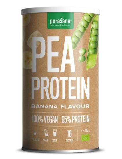 Purasana Erwt proteïne banaan vegan 400g