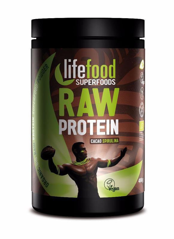 Lifefood Raw protein cacao spirulina bio 450g