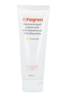Fagron Cetomacrogol-crème 10% vaseline & 10% glycerine 100 Gram