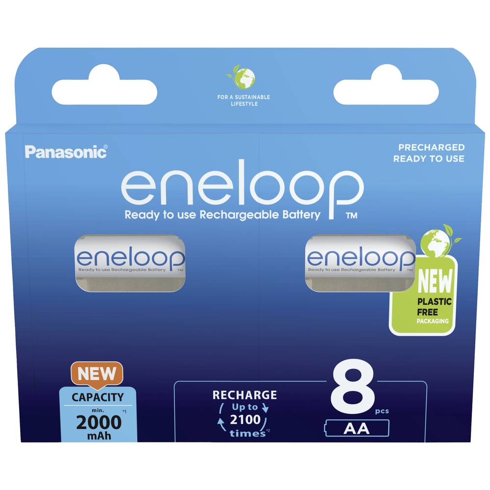 Eneloop HR06 Oplaadbare AA batterij (penlite) NiMH 2000 mAh 1.2 V 8 stuk(s)