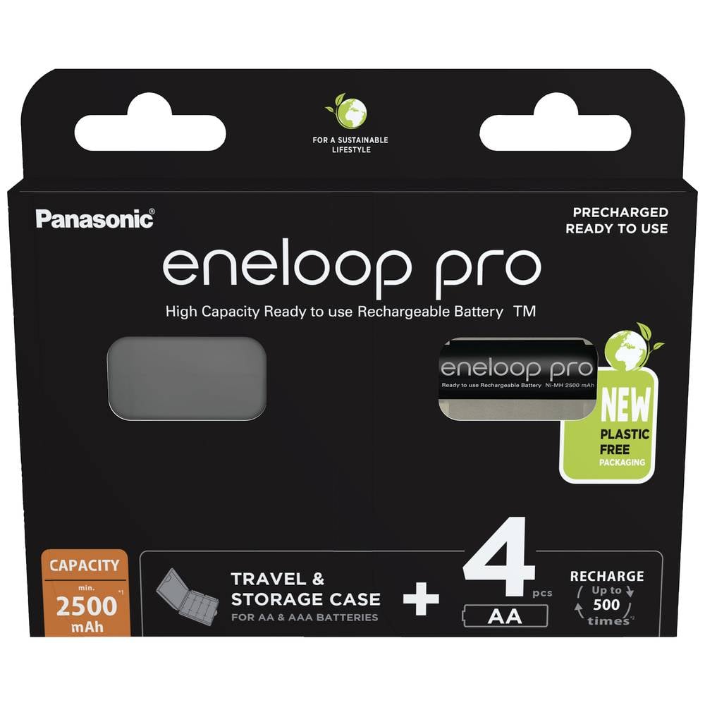 Eneloop pro HR06 +Box Oplaadbare AA batterij (penlite) NiMH 2500 mAh 1.2 V 4 stuk(s)